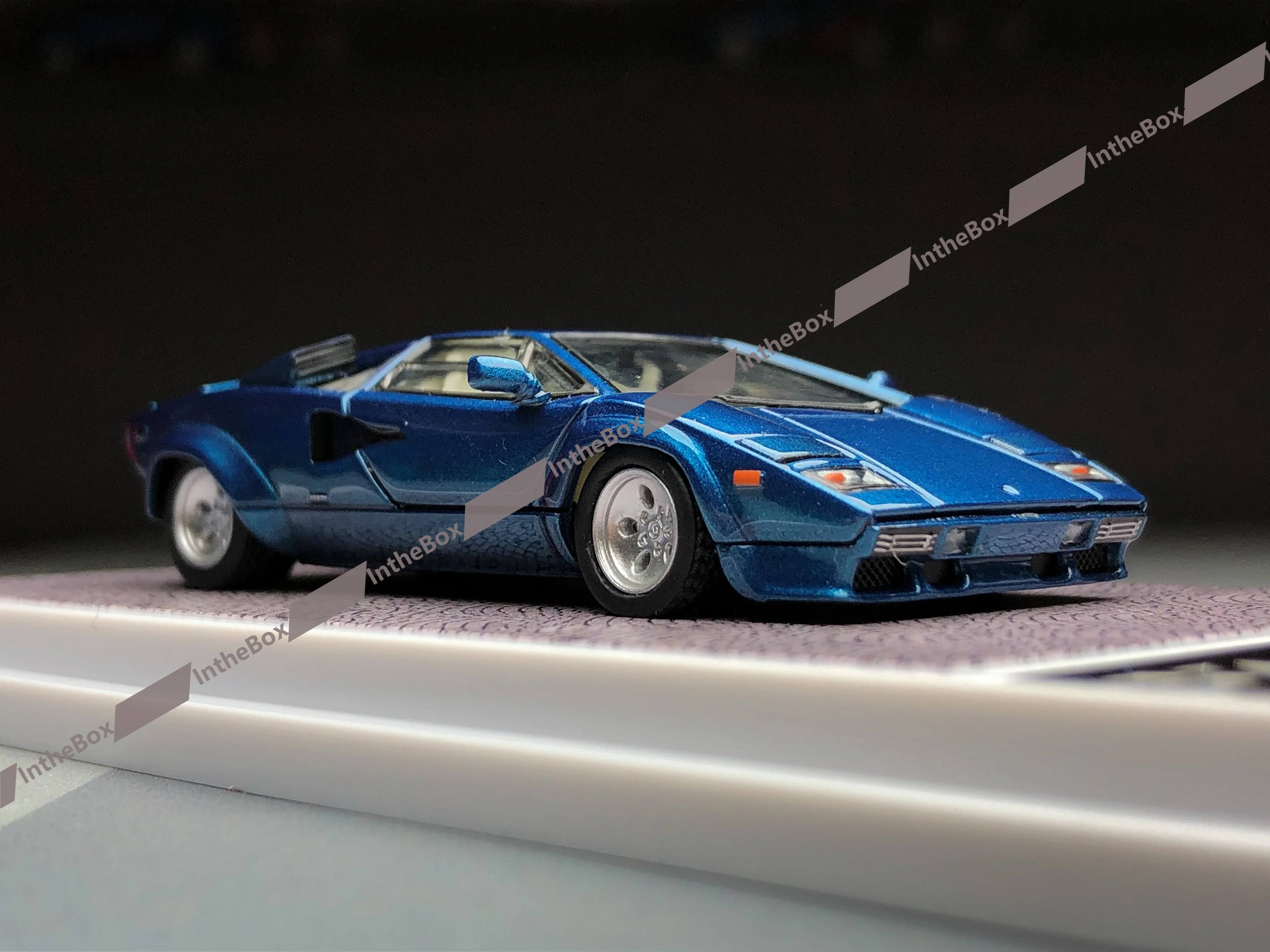 FindClassically FY Countach LP5000 QV Blauw 1:64 Diecast Model Car Collection Limited Edition Hobby Speelgoed