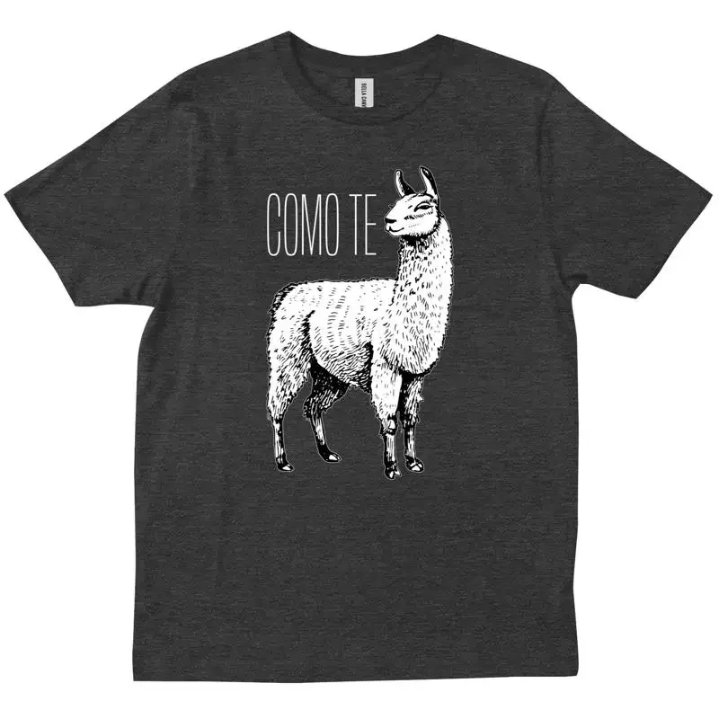 Como Te Llama Забавная испанская мужская и женская футболка Cinco De Mayo Llamas