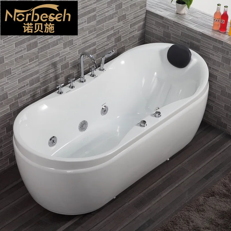 

Daimeng Freestanding Bathtub Single Large Space Bath Massage Surfing Household Bathtub 1.7 Meters One Piece Wholesale