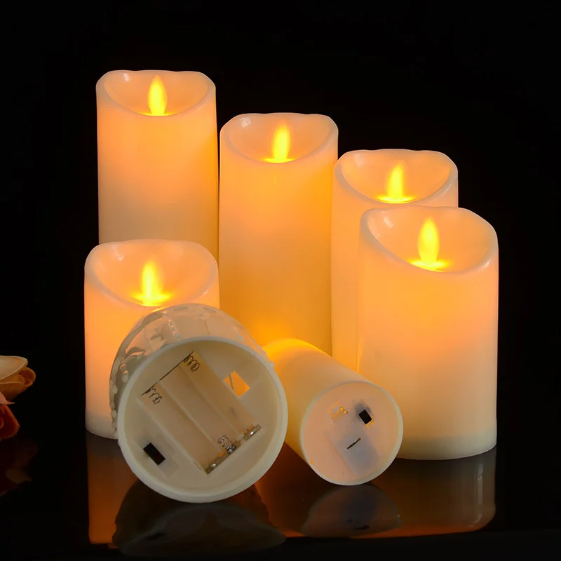 Flameless Flashing Candle Tea Battery Power Candle Electronic Wishing Led Halloween Home Decorat