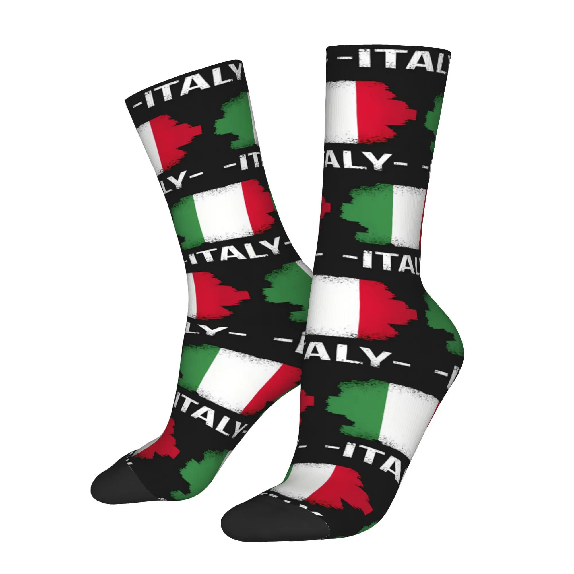 

Italy Flag Sock Printed Man Polyester