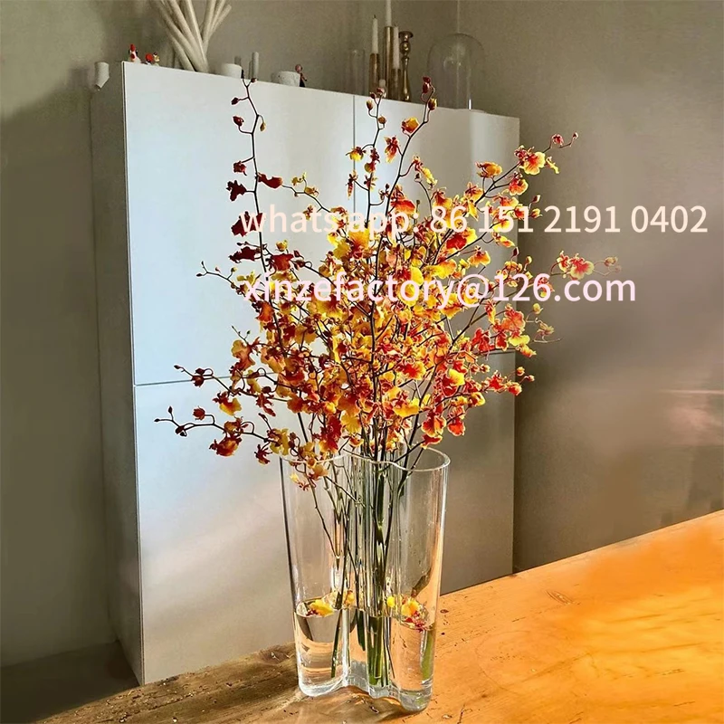 الحد الأدنى للتخصيص فندق waza ze Szkła kryszagamulah domowy فندق blat do salonu Wazon ozdobny ręingly robione przezrocz