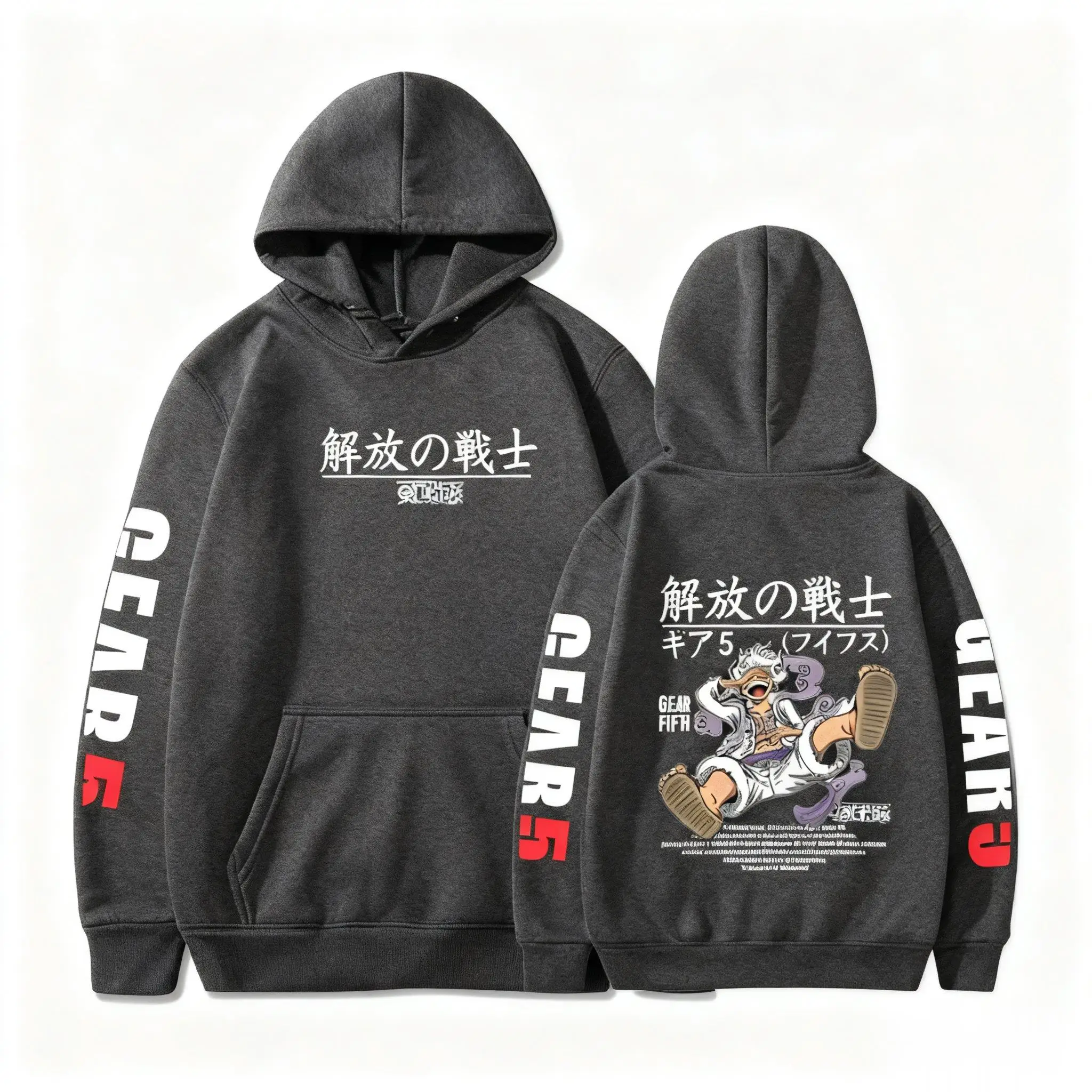 One Piece Hoodie Ruffy Gear 5 Sweatshirt Anime Männer Frauen 2026 neue Cartoon Hoodies Unisex Streetwear Cosplay lässig Herbst Winter