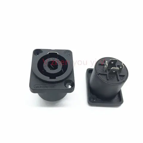 10-20PCS 100% New LS4MPG Good Quality Compatible with For Neutrik NL4MP NL4FC NL4FX 4 Pole Gear Female Round Pro Speakon Connect