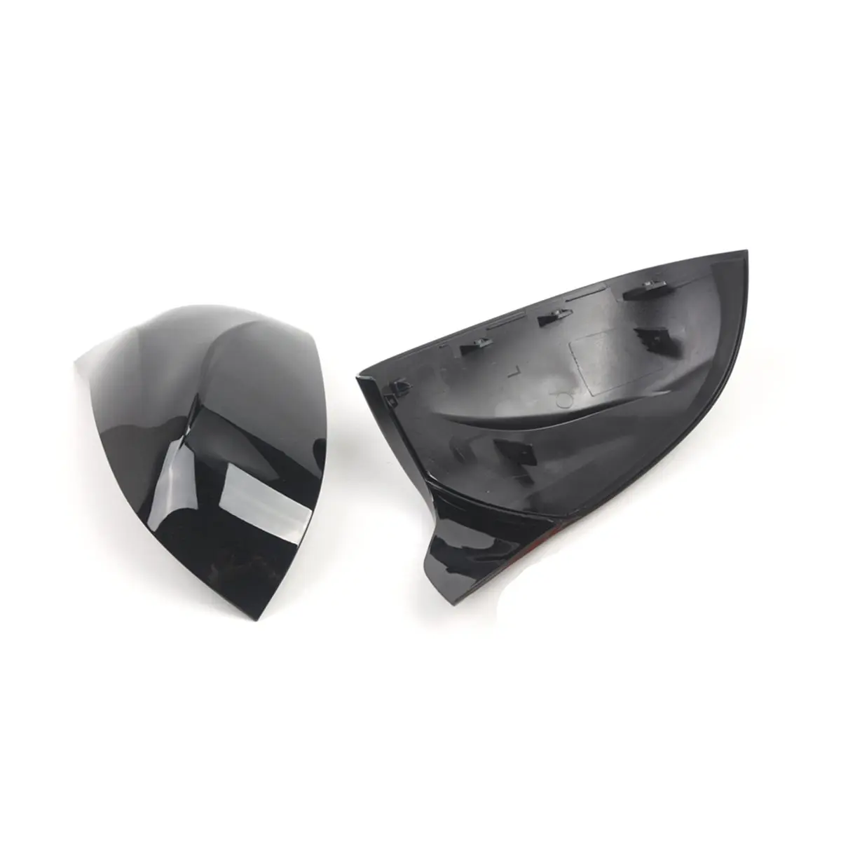 11-Exterior Rearview Mirro Cover Cap for BMW X3 G01 X4 G02 X5 G05 X6 G06 X7 G07 18-21 51162446964 51162446965 Glossy Black