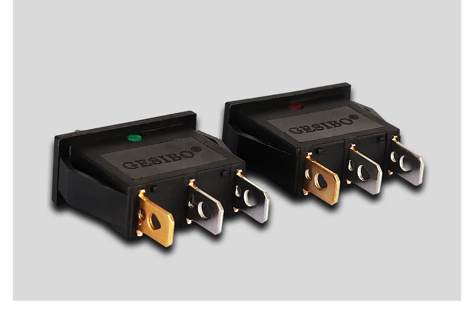 KCD3 Wippschalter mit LED EIN AUS 16A 250V 220V 3 Pin 20A Kleine Lichtabdeckkappe für elektrische 2-Positionen-Rakete 220 elektronisch – Detail 7