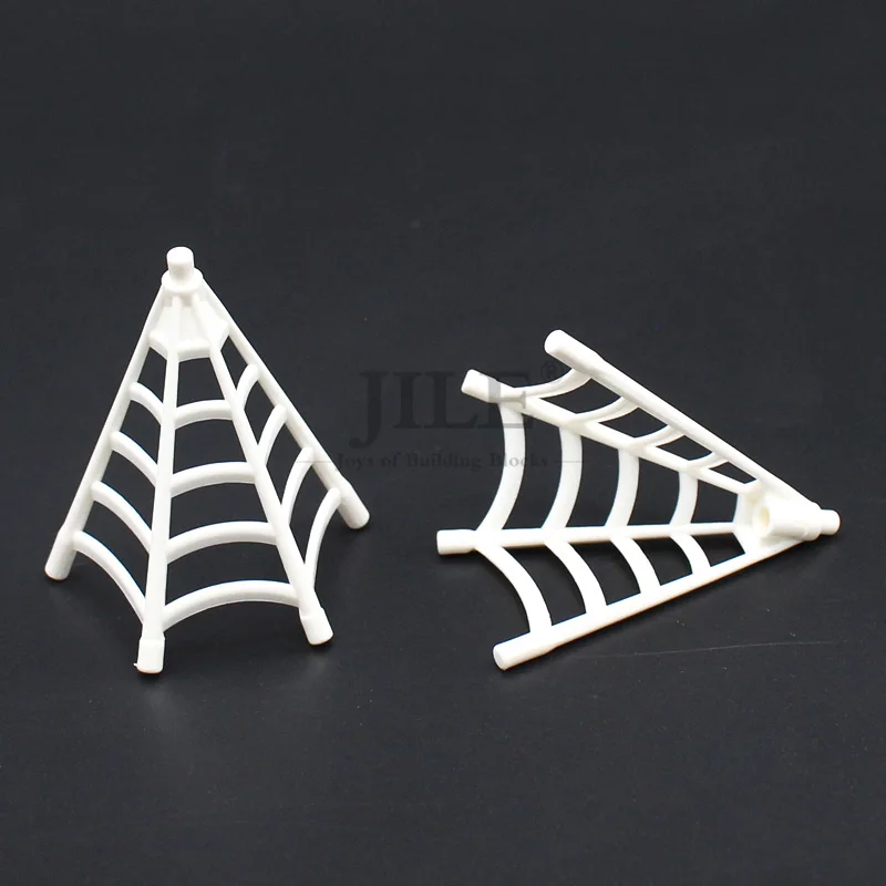 10pcs Moc Weapon Spider Web with Bar Half-Cone Shaped 90981 DIY Creative Building Blocks Bricks Compatible Figure Assembles