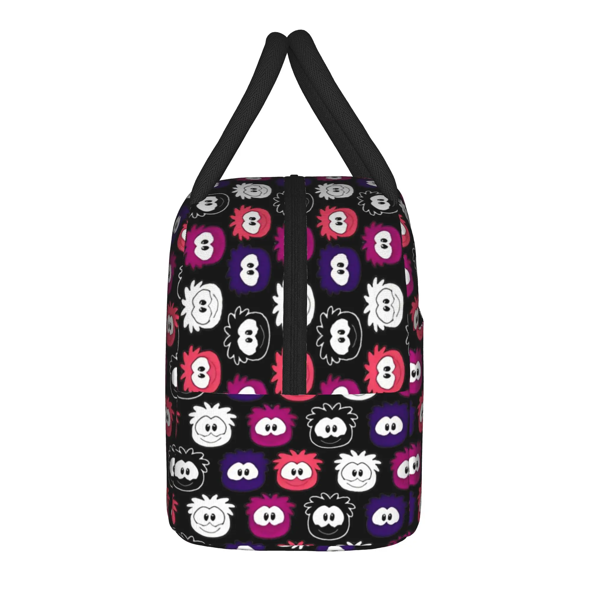 Club Penguin Puffle GenderfluidPride Insulated Lunch Bags Thermal Bag Reusable,Meal Container  Large Tote Lunch Box Bento Pouch