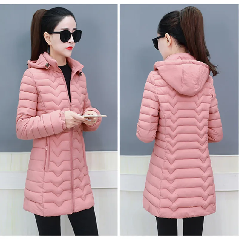 Jackets Parkas Thick Women's Removable Hoods Streetwear Classic Winter Padded Clothes Coats