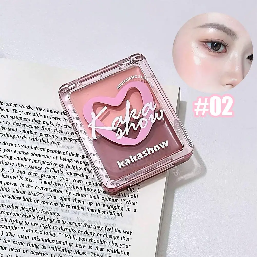 Hot Wet High Gloss Cream Highlighter Palette Face Contour Jelly Makeup Natural Illuminate Watery Skin Paste Blush Love Brig H6Q8