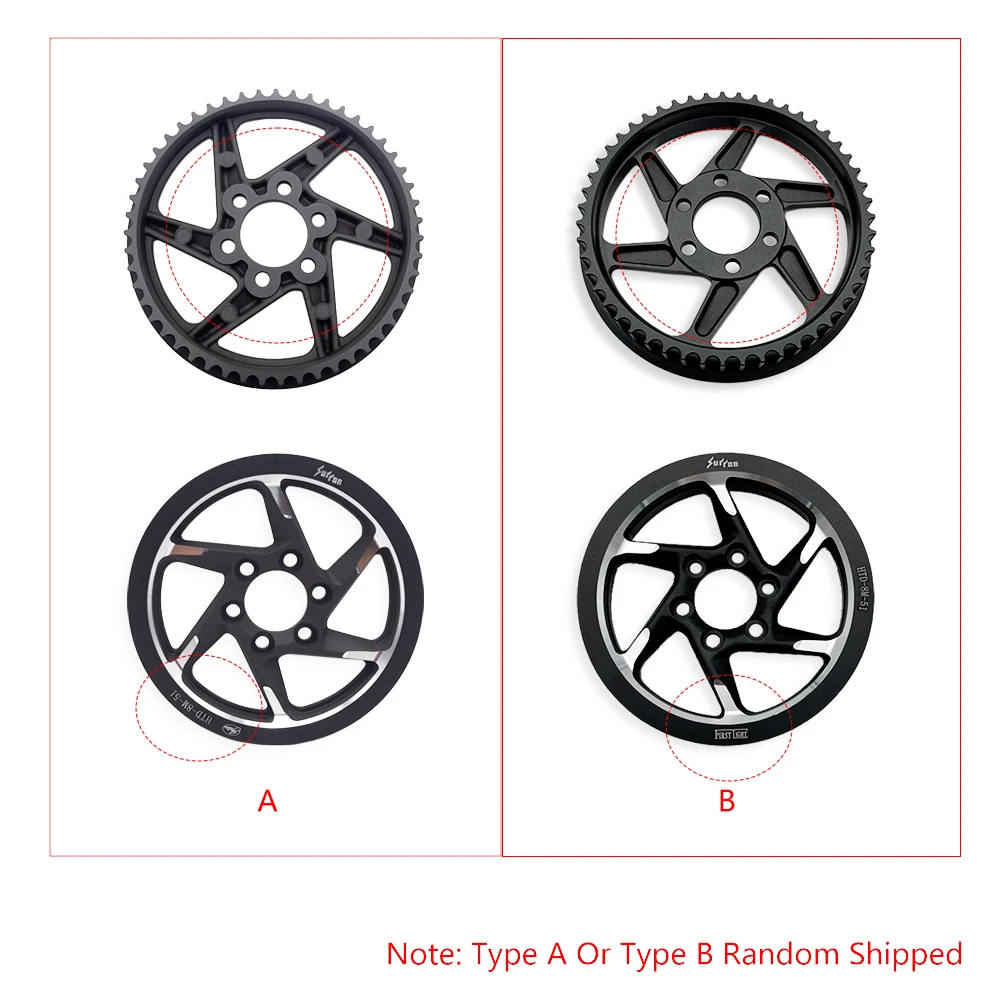 Motorcycle Accessories Transmission Gear Rear Belt Pulley Original Center Axle Sleeve Drive Wheel For Surron Light Bee Off-road