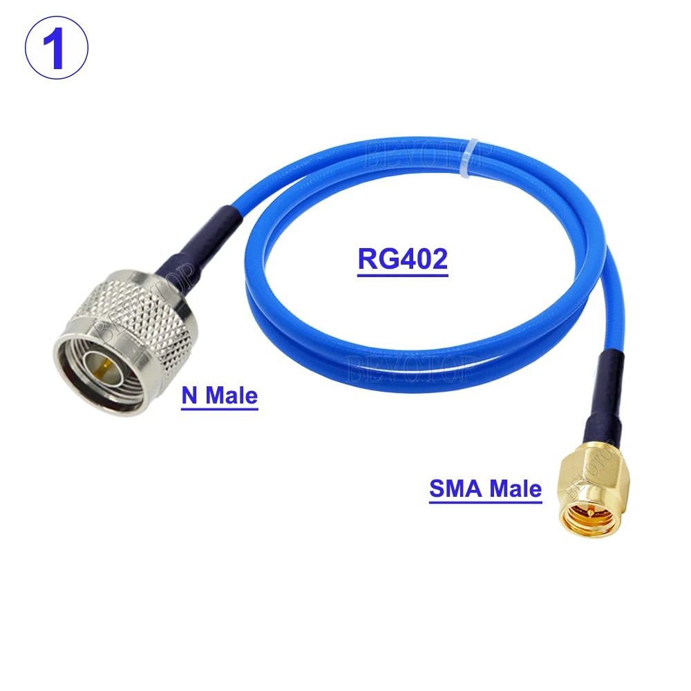RG-402 N Male Plug to SMA Male/SMA Female RF Connector High Frequency RG402 Cable RF Coaxial Pigtail Extension Cord Jumper