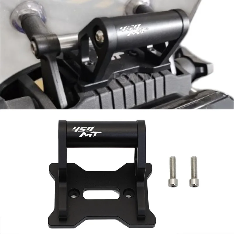 New 2024 For CFMOTO 450MT 450 MT 2025 Motorcycle Accessorie CNC aluminum GPS Phone Holder Stand Navigation New Extension Bracket