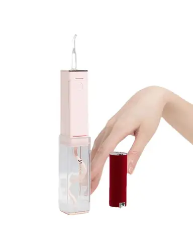 Portable Tooth Flusher, Compact Water Floss Square Tube Lipstick, Tooth Scrubber, Intelligent Tooth Scrubber