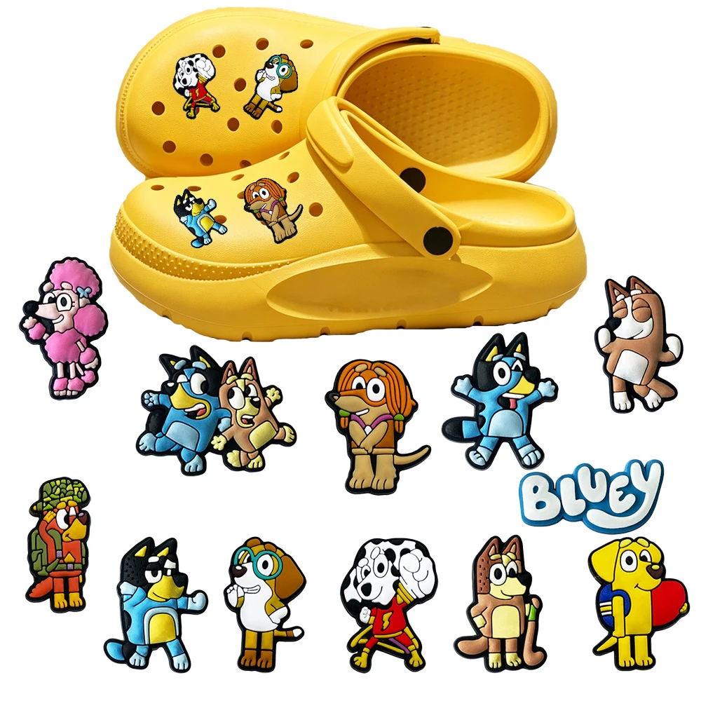 Hot Sales 12-100pcs Hot Toys Cartoon Animation Series PVC Shoe Charms Accessories DIY Detachable Wristband Decoration Gifts