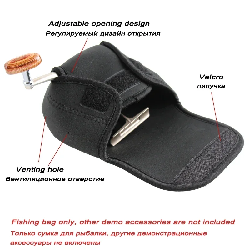 Fishing Reel Bag Protective Cover 3 Sizes Spinning Fishing Reel Bag Wheel Protective Case Cover for Outdoor Fishing Tackle Bags