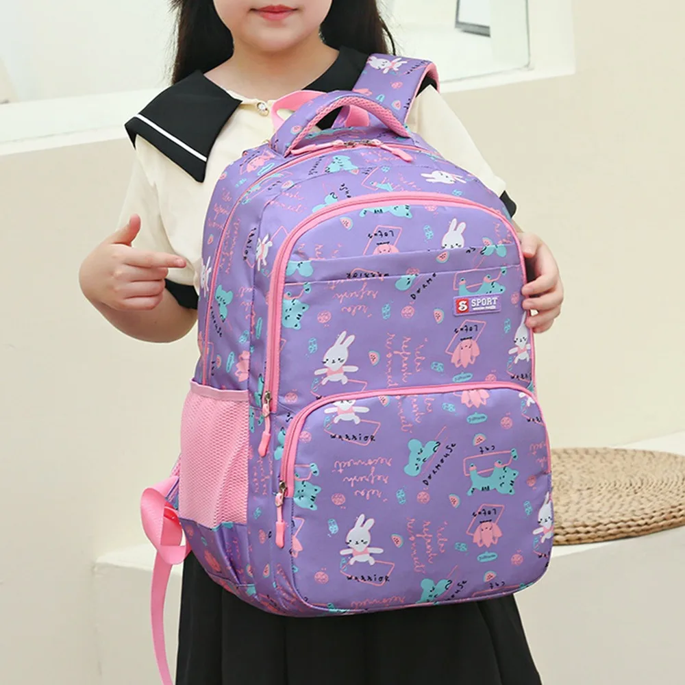 New Large Capacity Backpack Fashionable and Versatile Primary School Girls\' School Bag Sweet Cute Lightweight Casual Backpack