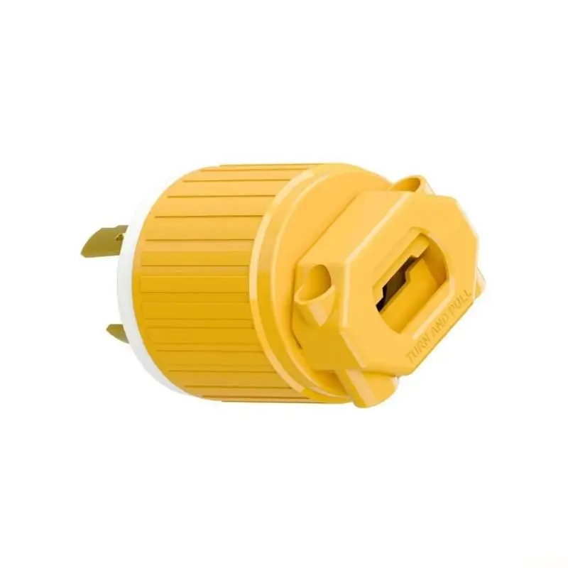 B03F High Performances L6 20P 20A 250V Industrial Plug Corrosion Resistant Generator Power Cord Adapter for Outdoor Use