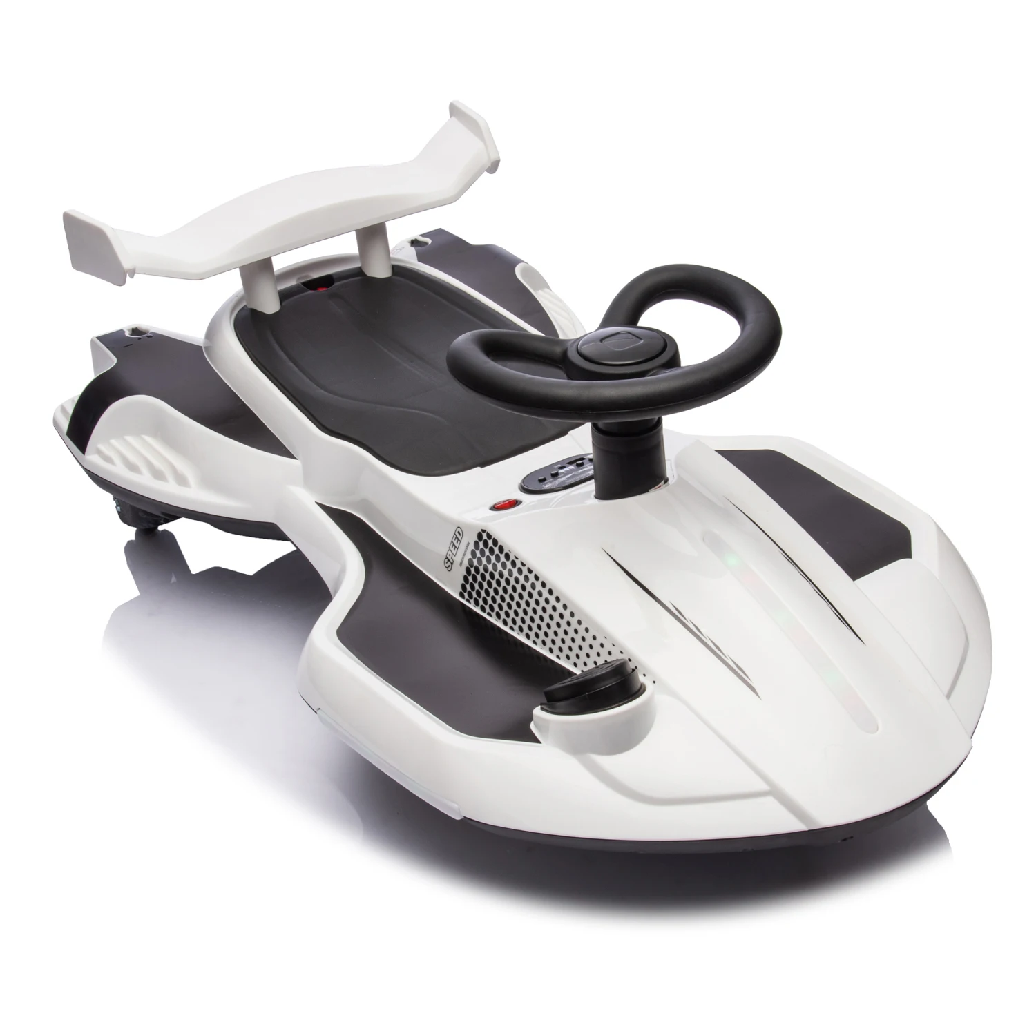 

12V Kids Ride On Electric Toy, 360 Drift, Spray, Lights, USB/MP3, Bluetooth, Music, 3.73-4.35 MPH, Easy Installation, Cool for K