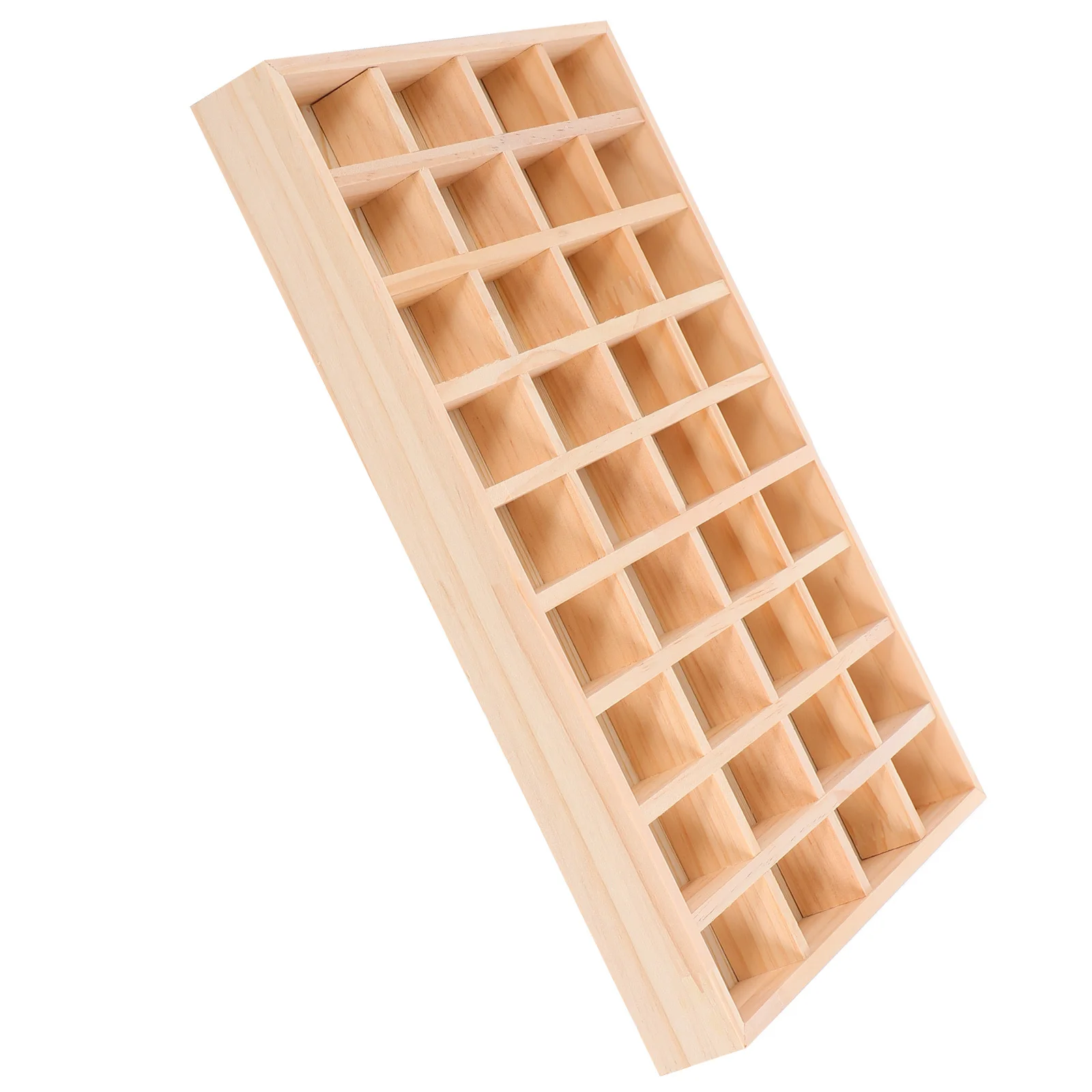 36-Grid Jewelry Storage Wood Design For Necklace Bracelet Organizer Drawer Display Box Table Top Trinket Tray Beading Board