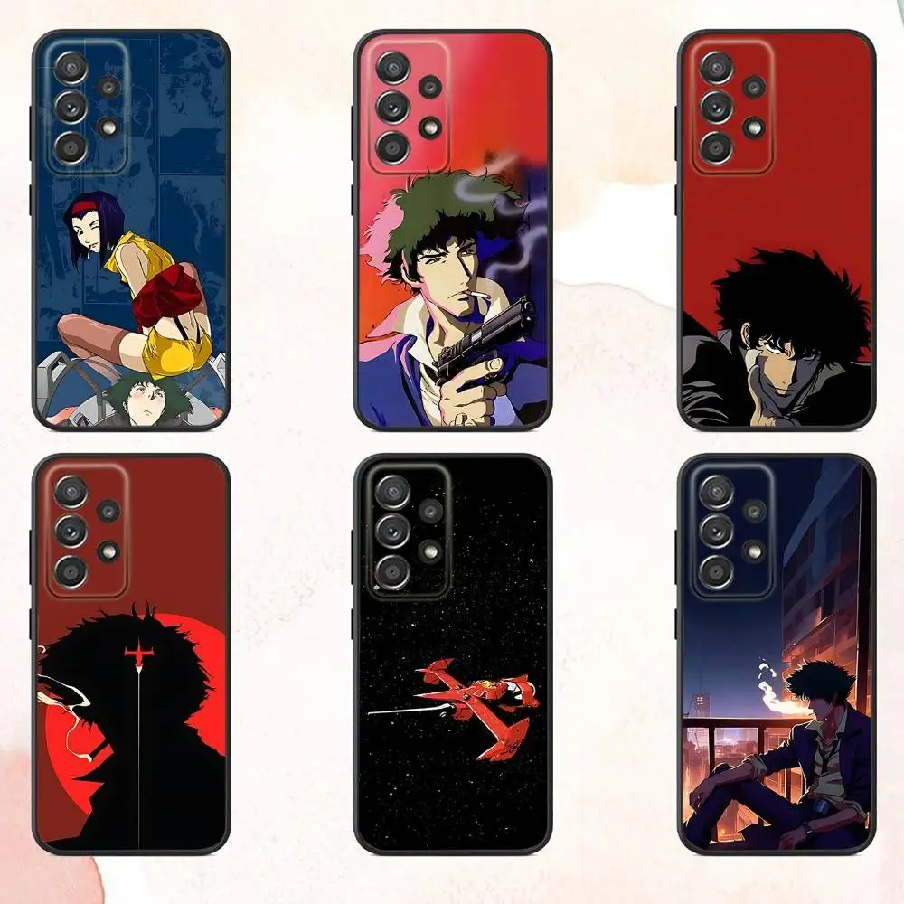 

C-CowboyS Spike B-Bebop Phone Case For Samsung S25,S24,S21,S22,S23,S30,Ultra,S20,Plus,Fe,Lite,Note,10,9,5G Black Cover
