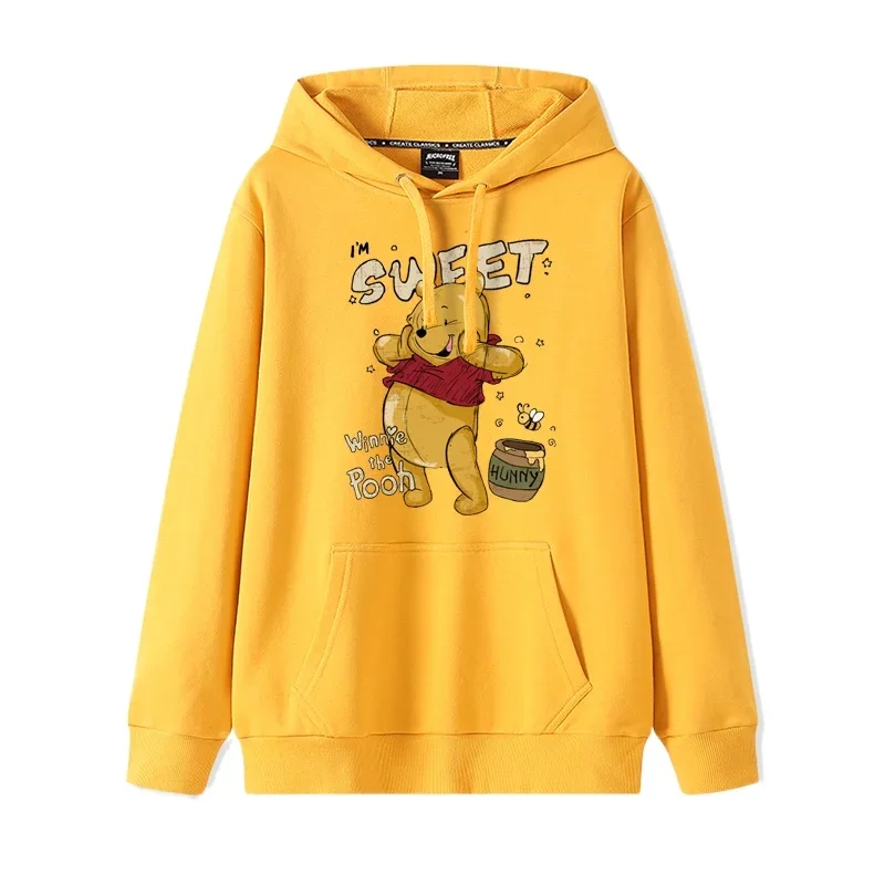 

Cartoon Winnie the Pooh Fashion Simple Sweater Women's Loose and Comfortable Hooded Versatile Couple Girlfriend Sweater Jacket