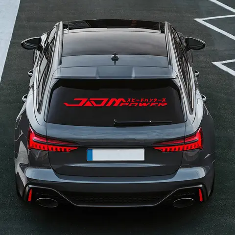 JDM जापानी रेसिंग विनाइल डीकैल कार विंडशील्ड वाटरप्रूफ नॉन-फेडिंग सेल्फ-एडहेसिव कार स्टिकर ऑटो डेकोरेशन एक्सेसरीज़ के लिए 10 best sales जापान कार - №9