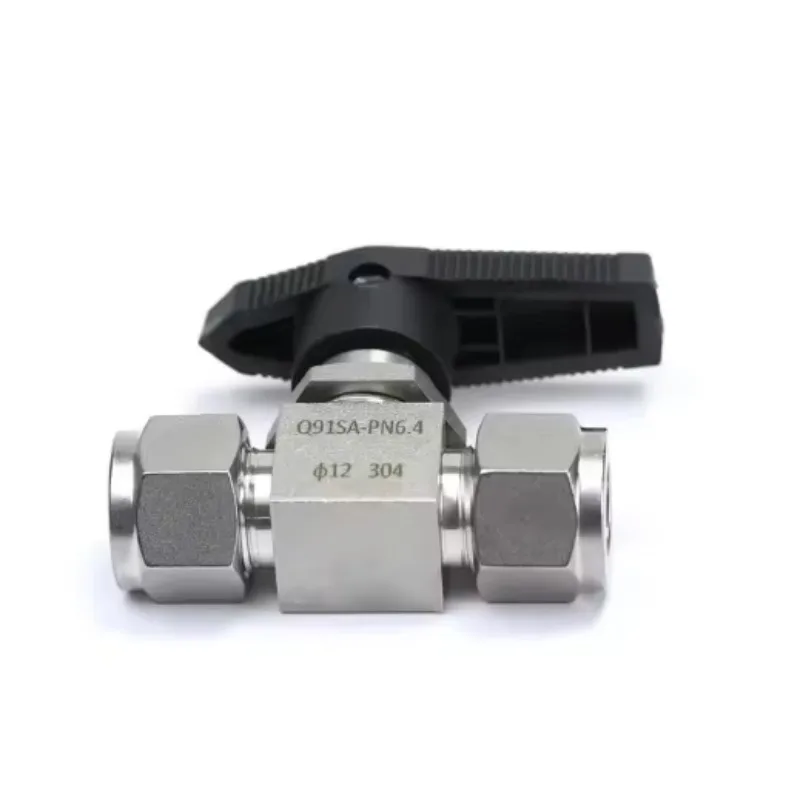 ANMASPC Brand  2 Way High Pressure Pneumatic Needle Flow Control Valve for Water Gas Liquid 304 Stainless Steel Fitting
