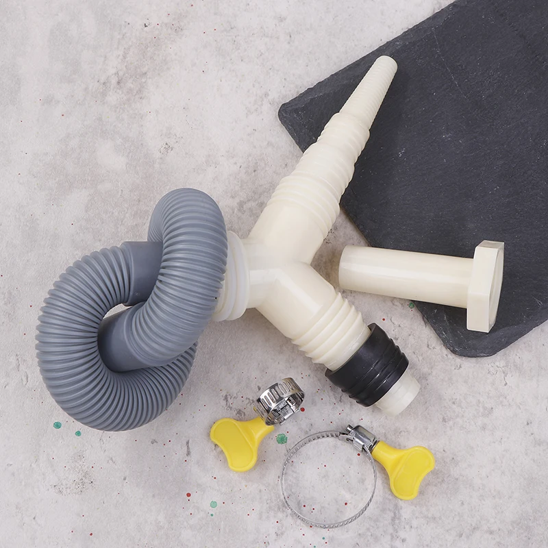 

Extended Drainage Hose with Tee Adapter for Laundry Appliance Drain