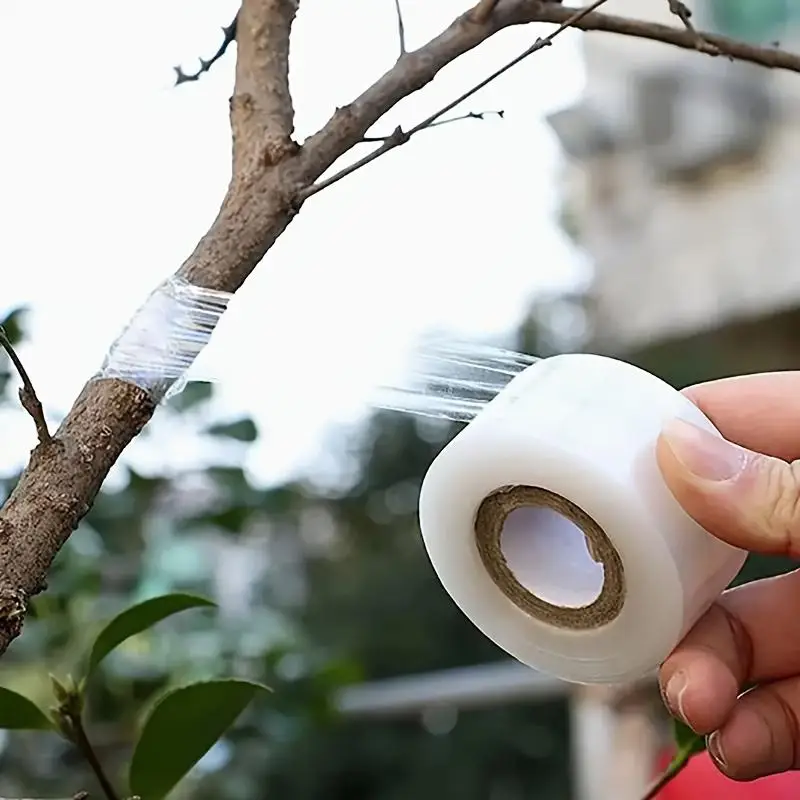 2pcs 656ft Stretchable Waterproof Fruit Tree Grafting Tape for Seedlings Flowers Easy Cut Plant Protection Film