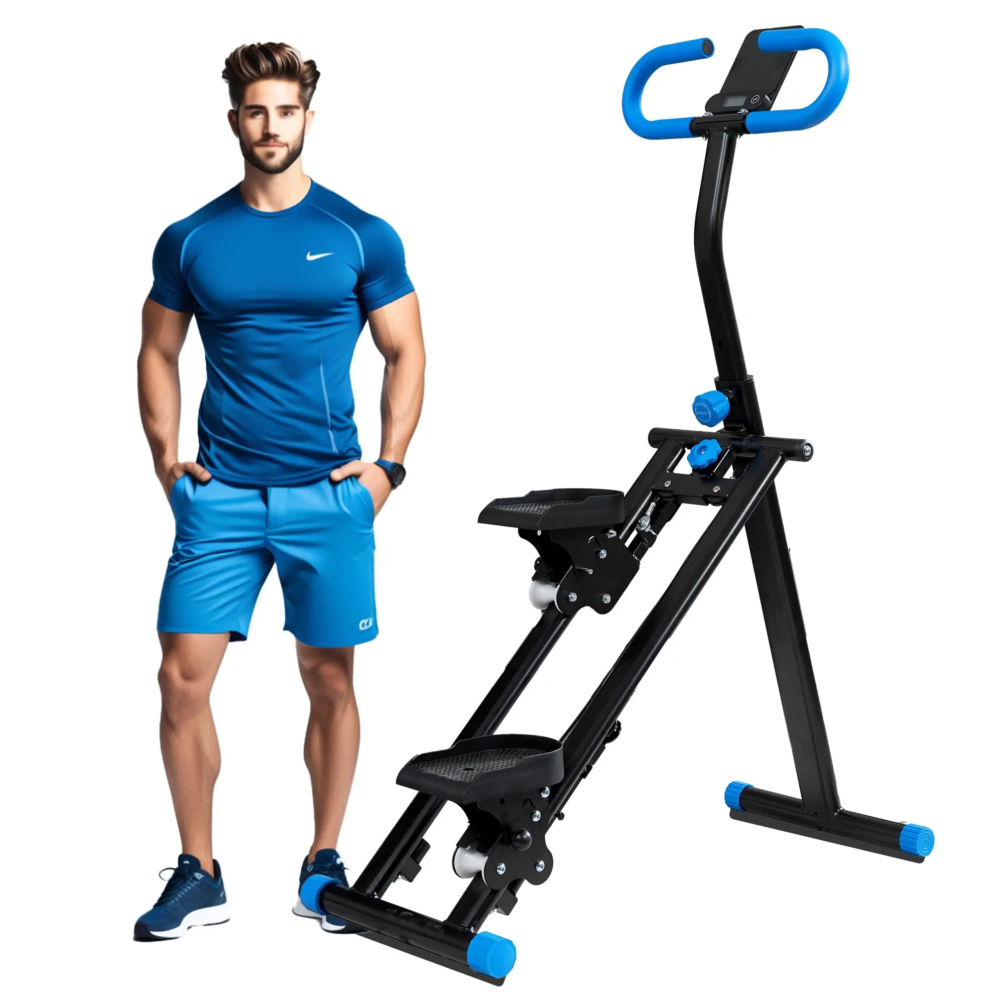 Stair Stepper for Home Gym Folding Vertical Climber Cardio Exercise Machine for Full Body Workout Machine, Adjustable