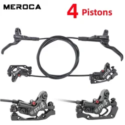 MTB Hydraulic Brake 4 Pistons mtb Bicycle Brakes 800/1400mm Caliper 4 piston mtb Disc brakes For AM Enduro E4 ZEE Mountain Bike