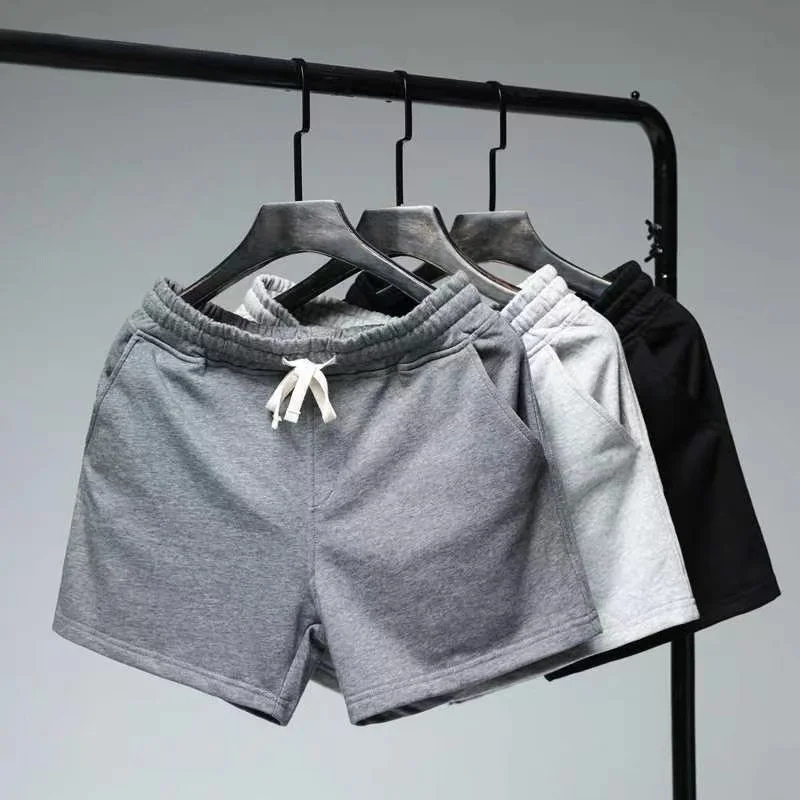 

Дышащая эластичная мужская футболка Fitn orts, летняя тонкая спортивная повседневная футболка свободного кроя длиной до четверти, молодежная одежда для активного отдыха, прямая нога