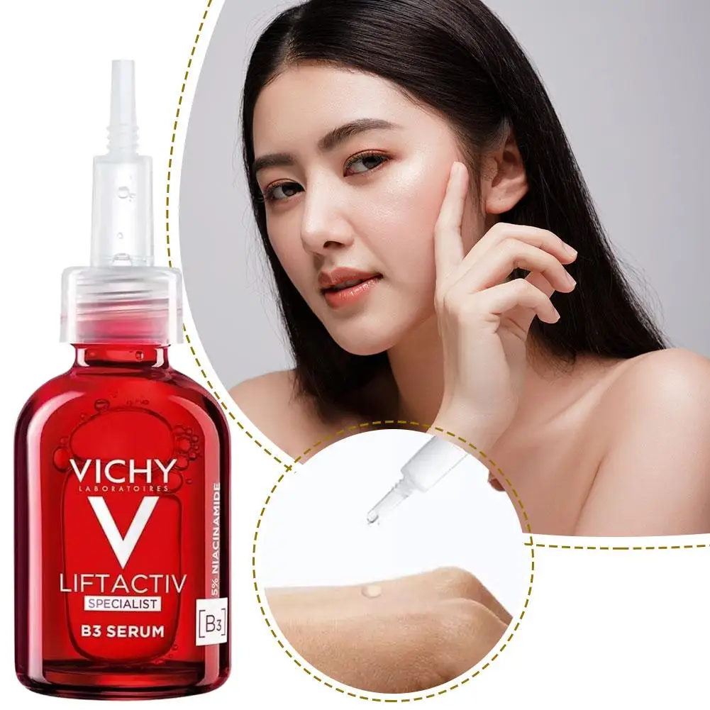 VICHY Botella Roja Esencia de vitamina B3 Hidratante refrescante Reduce la rugosidad Mejora la elasticidad Manténgase el cutis suave