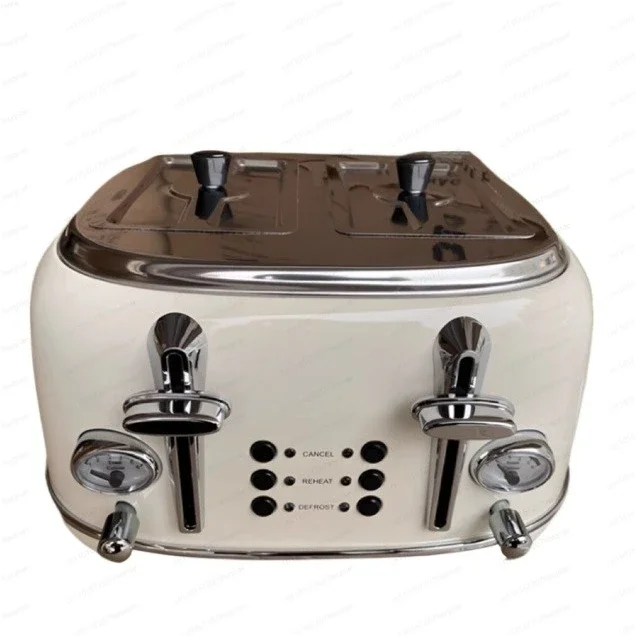 Commercial Four Slice Automatic Toaster, Driver's Home Fast Toast Machine with Spitter