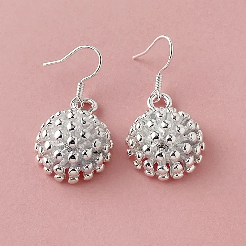 Boucles d'oreilles fleur en argent regardé 925 pour dames, RefWear