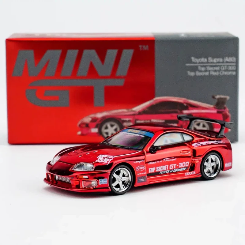 in-stock-1-64-new-item-1132-supra-a80-gt-300-red-alloy-static-car-model-limited-edition-gift