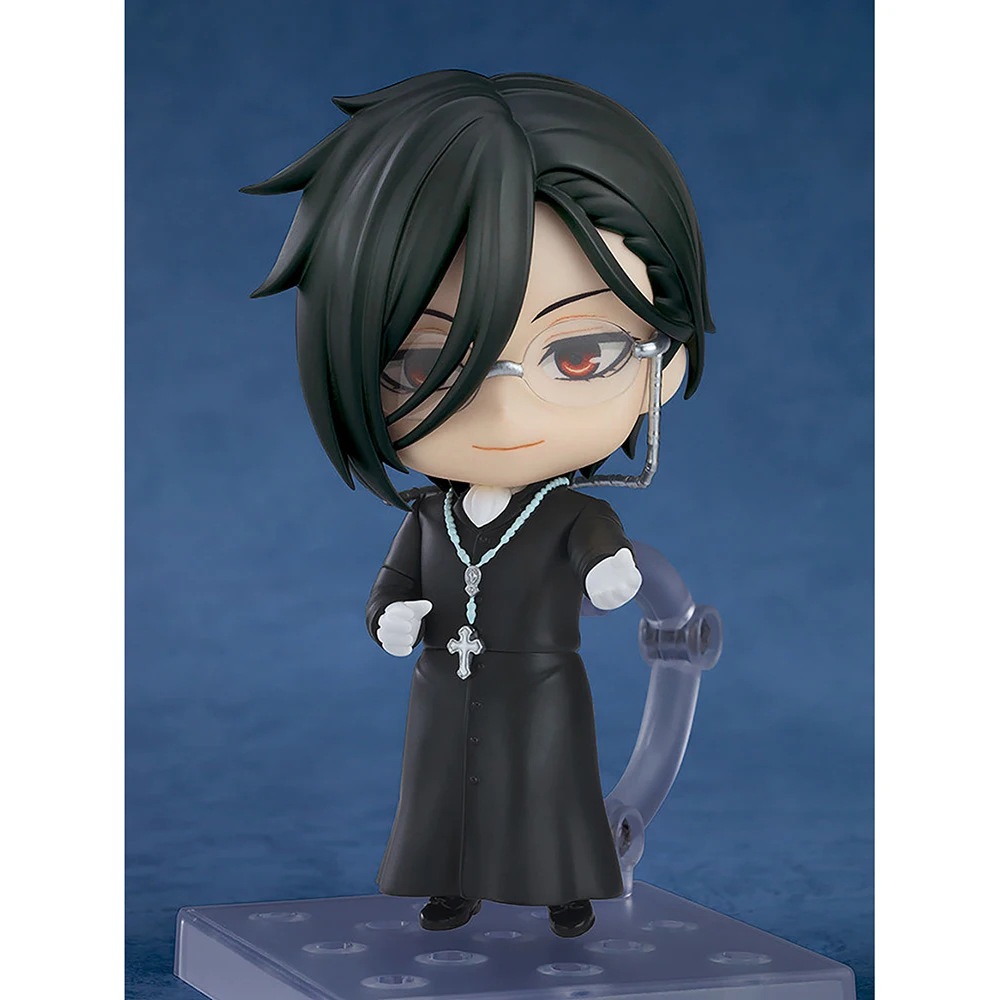 Original GSC Black Butler Nendoroid 2670 Sebastian Michaelis (Sapphire Owl Ver.) 100mm Anime Action Figure Model Gift Toy