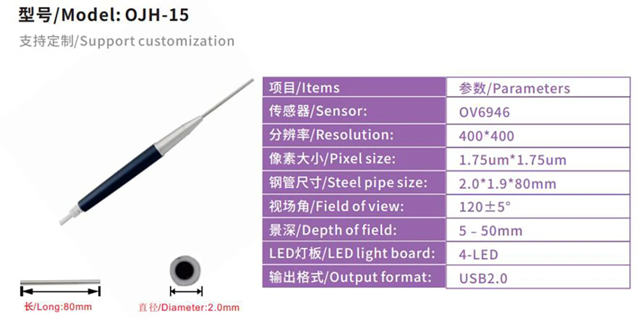 Ultra-fine visual ear picking 2.0mm probe 10.1-inch high-brightness display shop uses the original factory