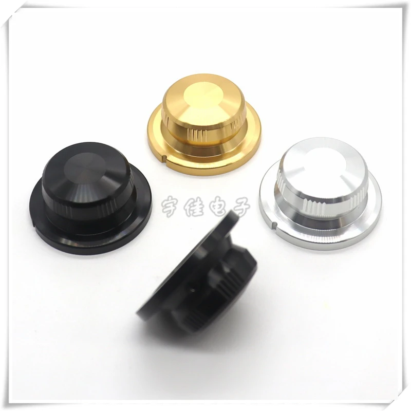 1PCS 40×18MM All Aluminum Straw Hat Knob Cap Potentiometer Knob Cap Instrument Switch Adjustment Cap