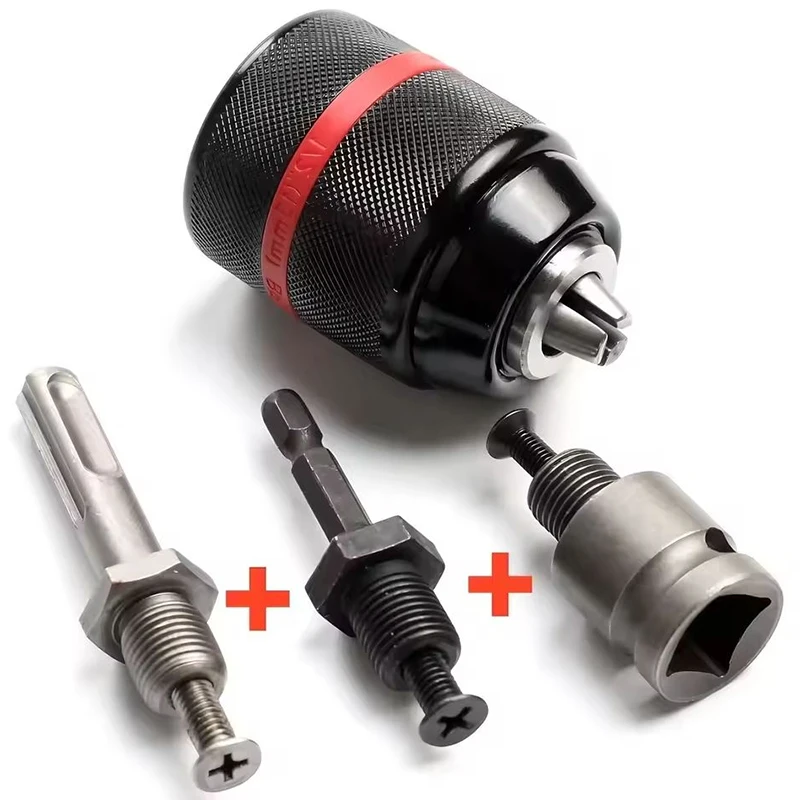 1/2-20UNF 13mm keyless drill chuck Hex Shank/SDS/Socket Square Female Adaptor Hardware Tool Professional