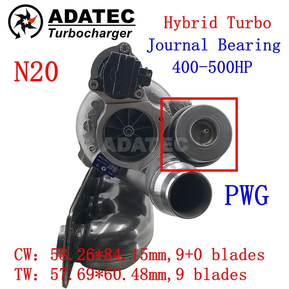 18539700001 Turbine B03 Upgrade Turbocharger PWG 11657588995 Turbo for BMW 335 i (E90/E91/E92/E93) 225 Kw - 306 HP N55 2010-