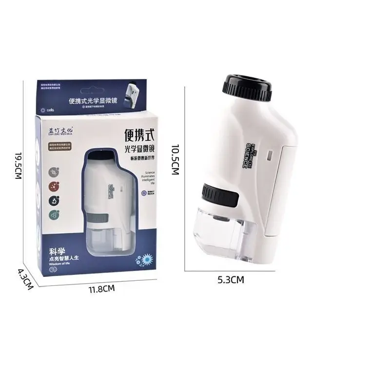 Portable Microscope Science Experiment Educational Toy Microscope Primary School Students