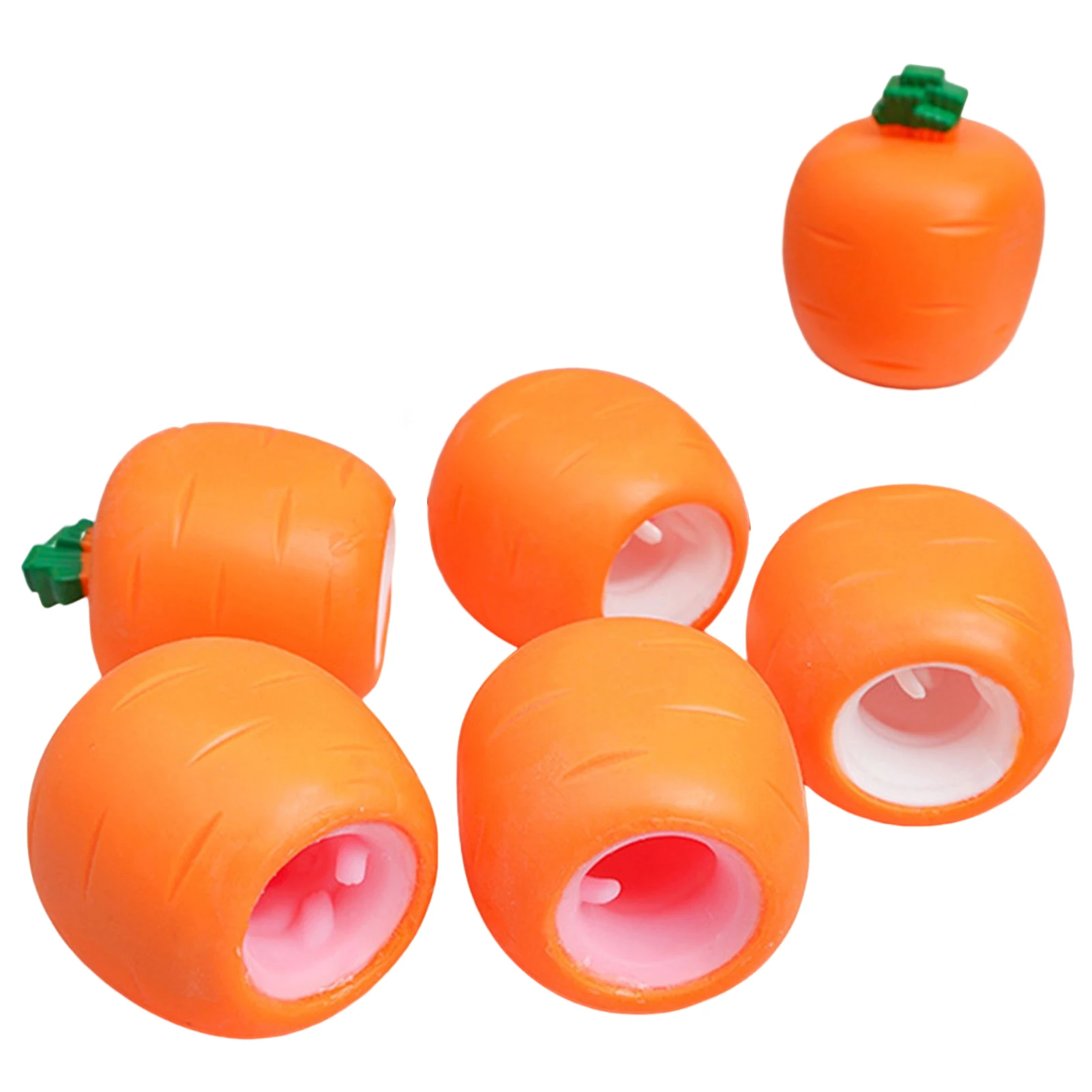 

Funny Carrot Bunny Anti-stress Squeeze Toys Safe and Non-toxic Novelty Decompression Toys for Kids Adults Anxiety Stress Relief