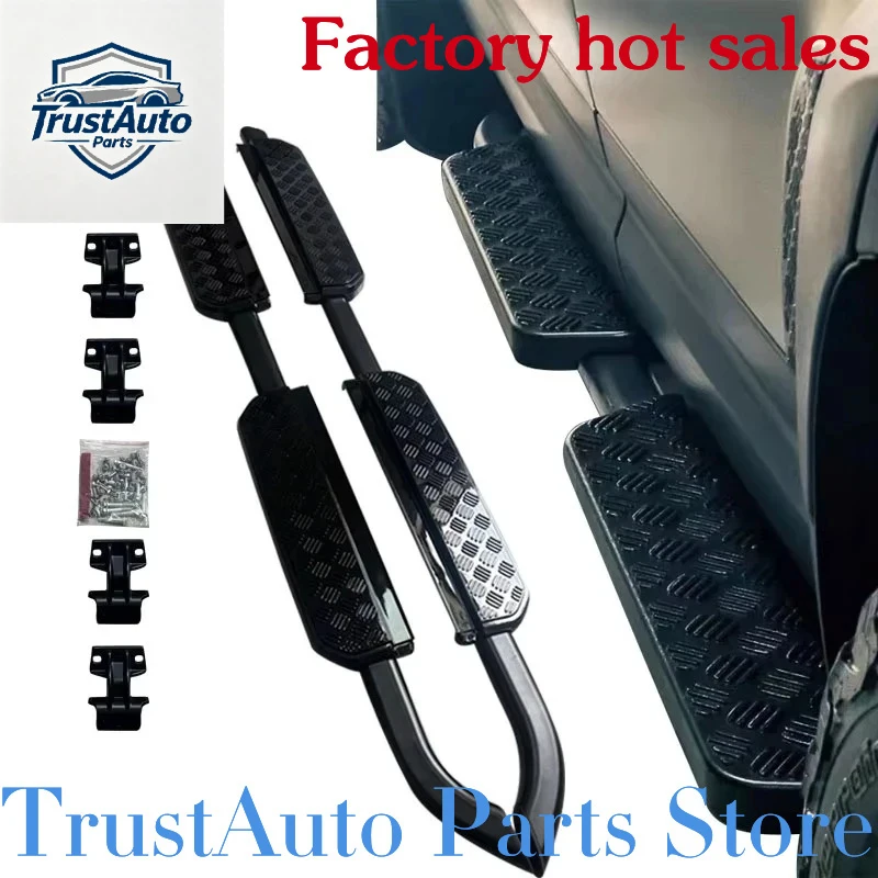 TrustAuto Parts Store Is Having A Hot SaleAluminum Glossy Black Fixed Running Board Side Step Auto Accsory De 0