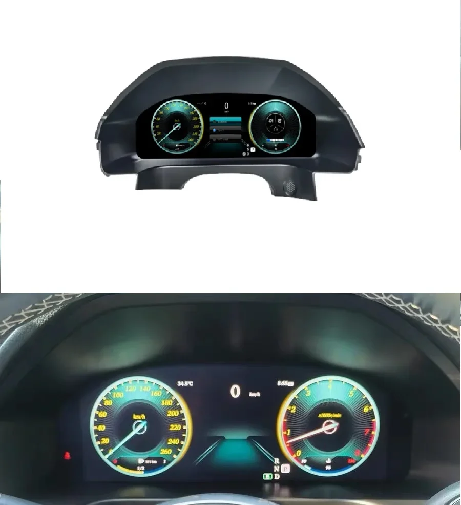 1920*720 Dashboard Panel Virtual Instrument Cluster LCD Speedometer For E-Class W212 S212 2010-2016 Smart