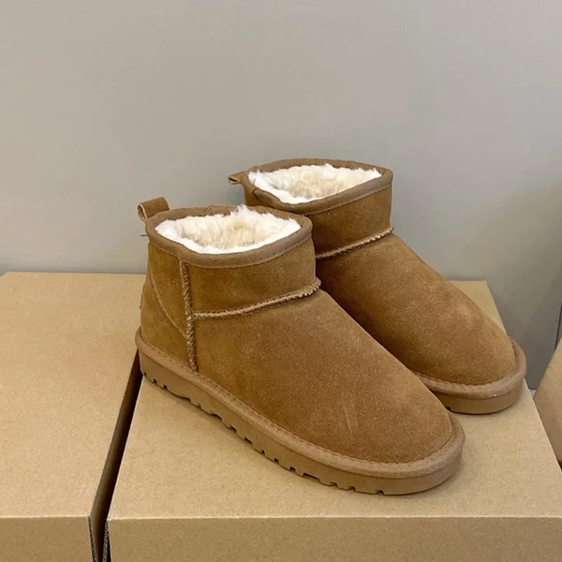 

Женские ботинки Classic Ultra Mini и центральная обувь, повседневная кожаная обувь, удобные, теплые, модные, износостойкие, гибкие