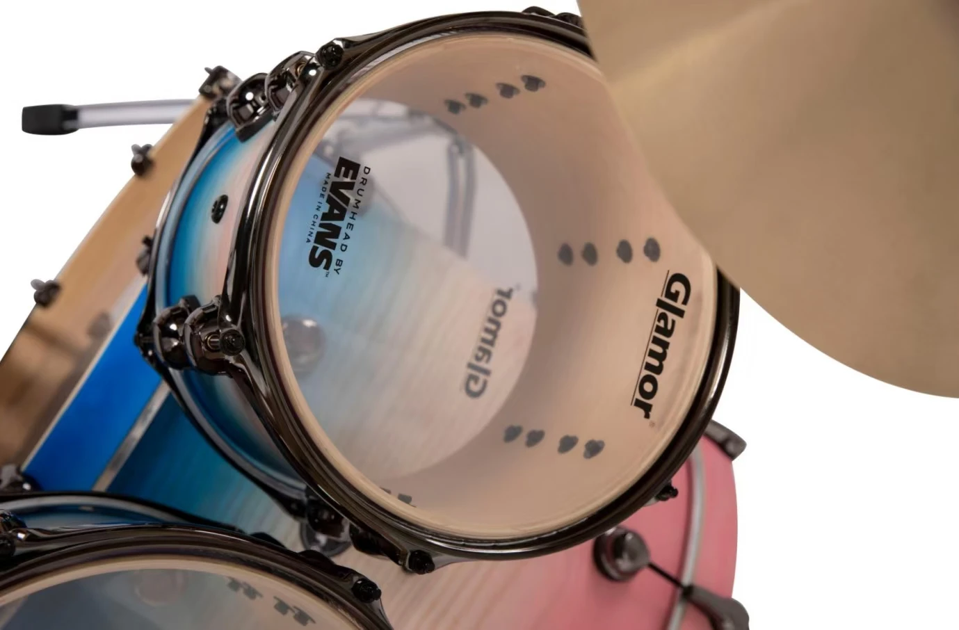 بريق طبل آلة موسيقية Enom 3 سلسلة قوس قزح انفجار نمط مجموعة طبلة مجموعات الطبول المهنية الحديثة