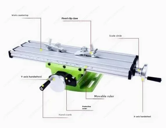 Bench Drilling Slide Table Worktable Working Milling Cross Table Milling Vise Machine for Bench Drill Stand Fixture Tool