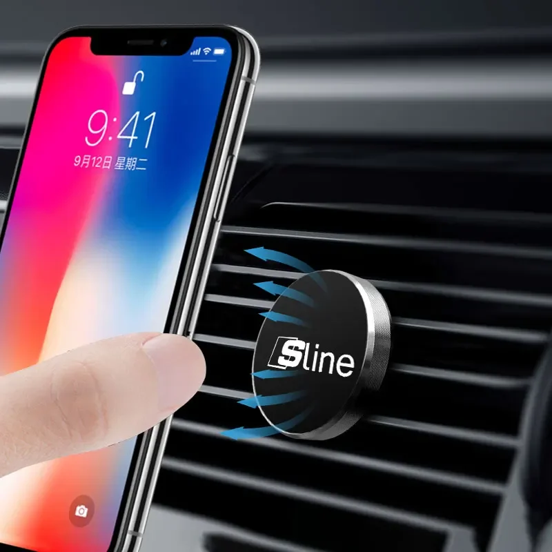 حامل هاتف السيارة المغناطيس جبل حامل هاتف المحمول تصفيف السيارة لأودي S Q5 A4 B9 B7 A1 A5 Q3 Q7 A6 C6 C7 A4L A3 Sline RS Q5L A6L
